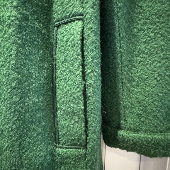 Green Boiled Wool Winter Weight Boden Coat Size 10 US - Picture 4 of 14